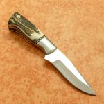 Beautiful Custom Handmade D2 Steel Hunting Knife Handle Stag Antler