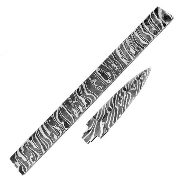 17" Sizzling High Quality Damascus Steel Blank Billet Bar of Mosaic Pattern with High Class Result