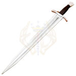 Beautiful Custom Handmade D2 Steel Dagger Sword-Natural Wood