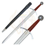 Beautiful Custom Handmade D2 Steel Dagger Sword-Natural Wood