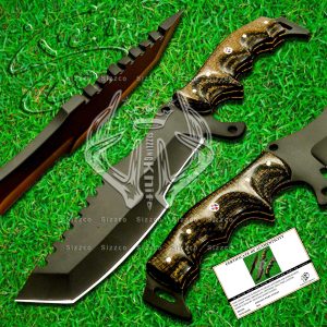 Beautiful Custom Powder Coated D2 Bush Craft Survival Tracker Knife Handle Micarta, Best Anniversary & Birthday Gift
